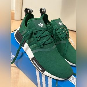 Green adidas sneakers for women size 8.5